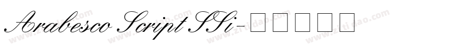 Arabesco Script SSi字体转换